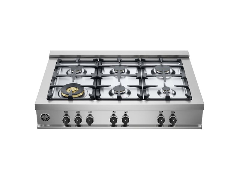36 Rangetop 6 Burners | Bertazzoni - Stainless